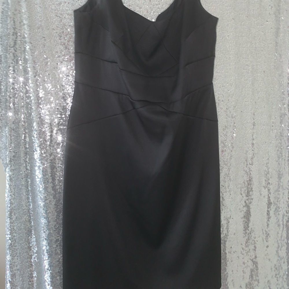 Little black sleeveless dress